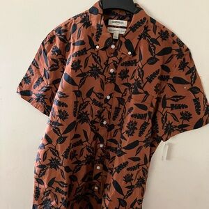 Goodthreads Brown and Black Casual Button Down Shirt